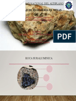 Roca suraluminica bioxita expuesta en la UNALM