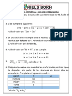 Balotario de Aritmética - 3ro Año de Secundaria: Dato Fi Hi