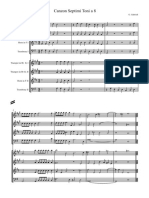 Canzon Per Sonar Septimi Toni A 8, Ch. 172 - Full Score (For 2 Horns, 4 Trumpets and 2 Trombones - Rolock)