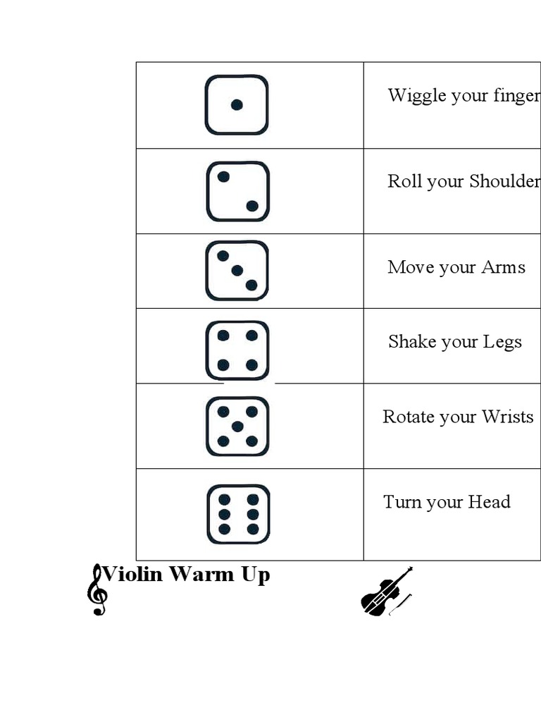 Violin Warm Up PDF