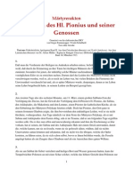 Märtyrerakten - Die Akten des Hl. Pionius und seiner Genossen