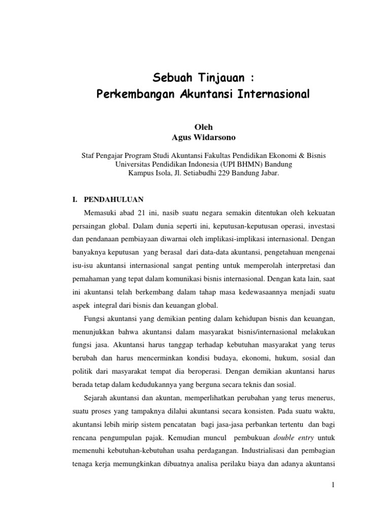 Contoh Makalah Akuntansi An Internasional