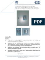 Manual de instalação do sistema de alarme e controle de nível Durnível