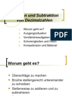 Addition Und Subtraktion Von Dezimalzahlen