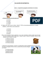 Evaluacion de Salida de Matemática