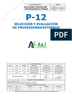 P-12 Selección y Evaluación de Proveedores Externos v7