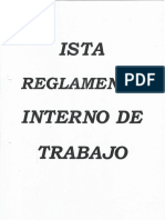 ISTA - Reglamento Interno de Trabajo