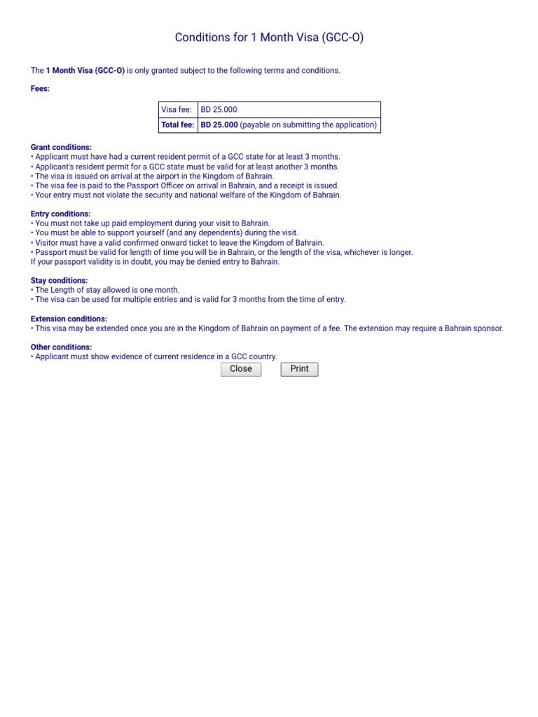Visa Conditions PDF
