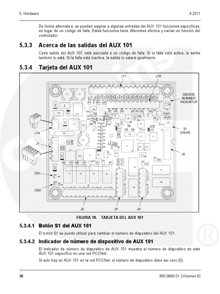 Manual de Servicio Controlador PowerComm Aux 101 | PDF