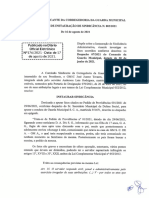 Comissão Sindicante Da Corregedoria Da Guarda Municipal - Agosto