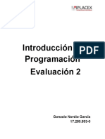 Evaluacion 2 Introduccion A La Programacion