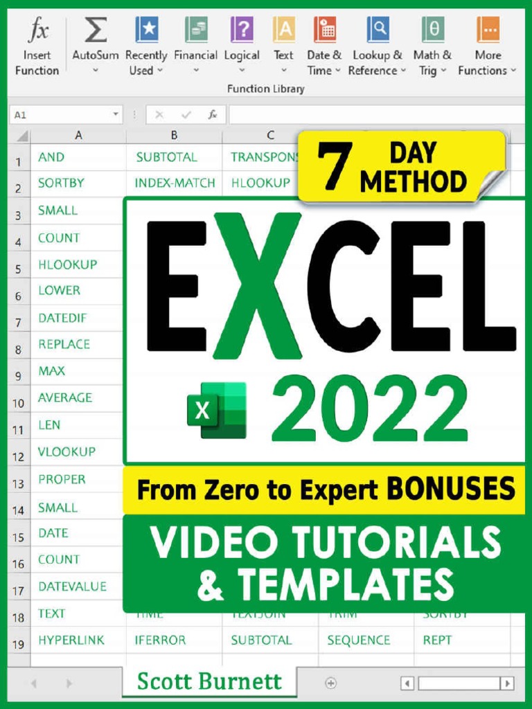 Excel 2022 The Most Exhaustive Guide To Master Excel Formulas Functions ...