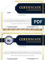 Certificate: of Recognition