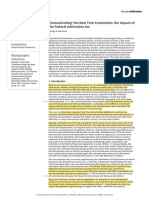 Bermann - 'Domesticating' The New York Convention The Impact of The FAA (2011)