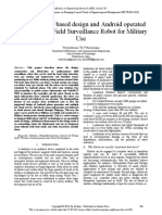 Integrated IOT Based Design and Android Operated Multi-Purpose Field Surveillance Robot For Military Use