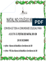 Convite Cartaz Festas Natal 2022 - Proposta