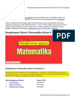Rangkuman Materi Matematika Kelas 8 K13 Revisi Lengkap!
