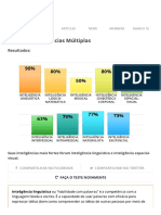 Teste de Inteligências Múltiplas