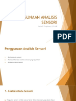 ANALISIS SENSORI UNTUK PENGEMBANGAN PRODUK