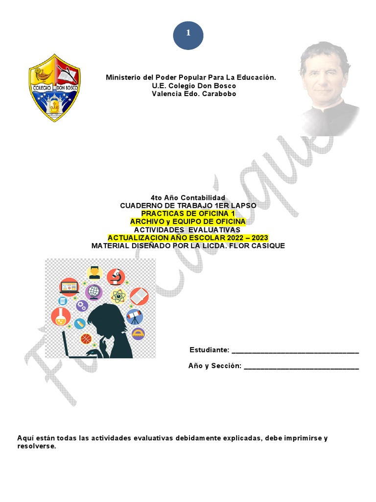 Guia 1er Lapso 4to Po 1 | PDF | Archivo de computadora | Business