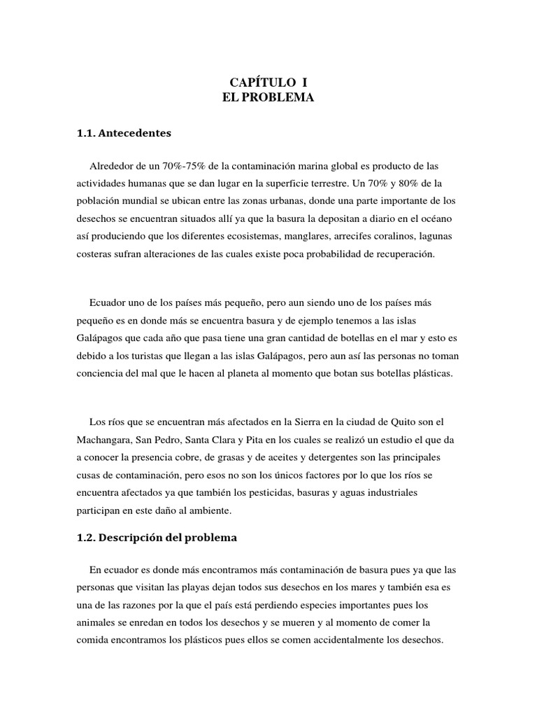 Contaminación de Ríos en Ecuador: Causas y Soluciones | PDF | Residuos ...