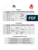 Horario Nuevo Final 2022