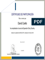 Certificado de Expresion