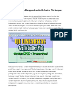 8 - Cara Uji Linearitas Menggunakan Grafik Scatter Plot Dengan SPSS