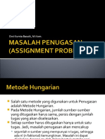 Pertemuan 11 & 12 - MASALAH PENUGASAN (ASSIGNMENT PROBLEM)