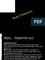 Pertemuan 9 & 10 - Model Transportasi