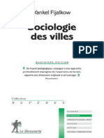 Sociologie Des Villes (Fijalkow, Yankel)