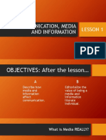 (1stSem1stQtr2ndWeek) Lesson1 Introduction To Media and Information Literacy