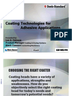 Coating Technologies For Adhesive Applications