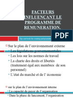 Facteurs Influancant Le Programme de Remuneration