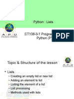 Python 08 Lists