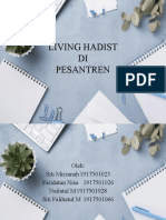 UNTUK LIVING HADIS DI PESANTREN