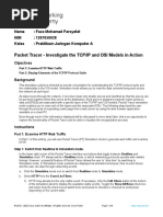 3.5.5 Packet Tracer - Investigate The TCP-IP and OSI Models in Action - 1207050038 - Faza Mohamad Farsyafat