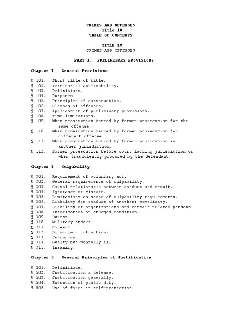 Title 18 pa crimes code pdf felony misdemeanor