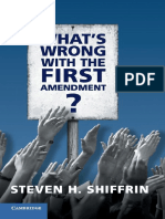 Steven H. Shiffrin - What's Wrong With the First Amendment-Cambridge University Press (2016)