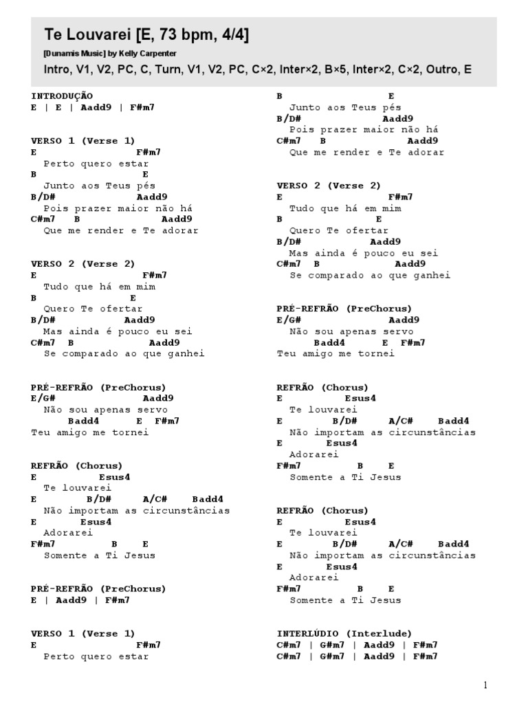 CIFRA PIB Te Louvarei E PDF