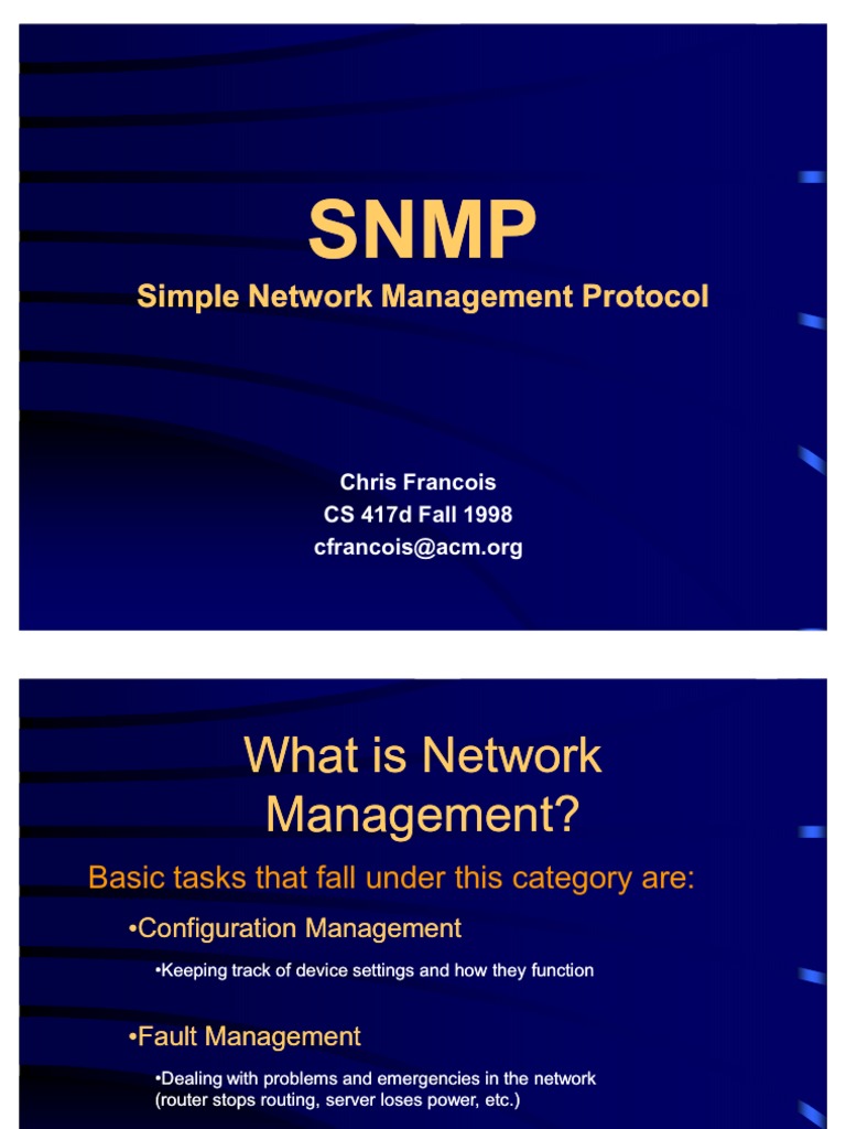 SNMP Protocol Overview and Tutorial | PDF