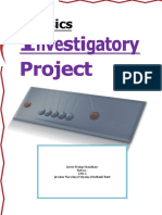 Jeesee Physics Investigatory Project