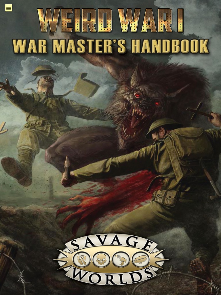 Savage Worlds Weird Wars Weird War I War Master's Handbook PDF