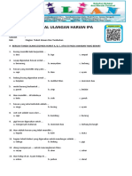 Soal IPA Kelas 2 SD Bab 1 Bagian Tubuh Hewan Dan Kunci Jawaban