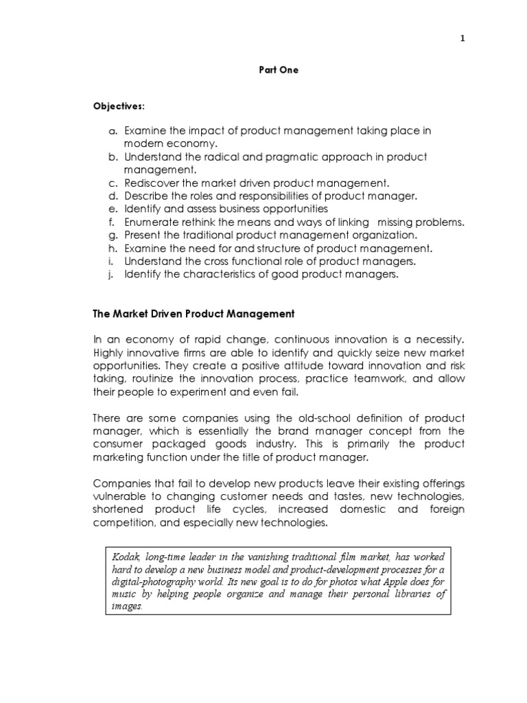 Product Management Part 1 | PDF | Marketing | Expert