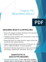 Chapter VIII. MEASURING RESULTS ORG.