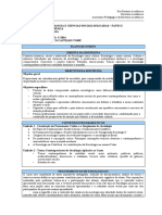 Plano de Ensino Sociologia Ed. Física