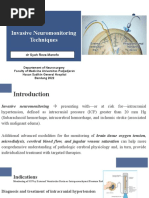 Invasive Neuromonitoring Technique | PDF | Cerebrospinal Fluid ...