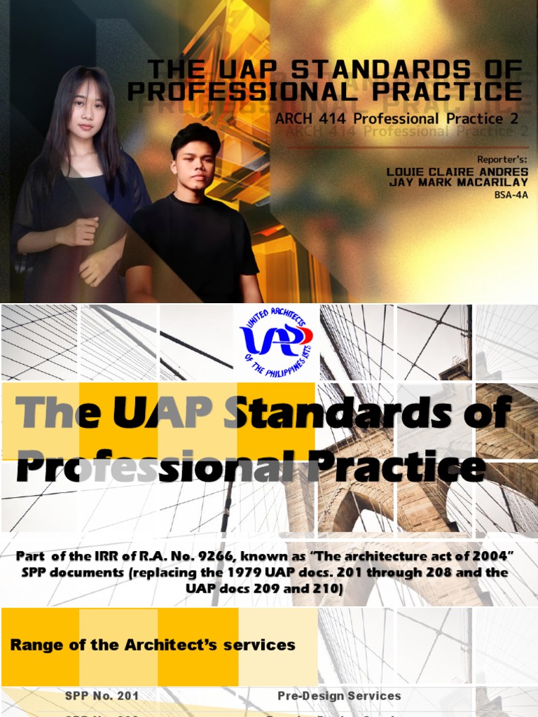 G 9 The Uap Standards of Professional Practice | PDF | Architect ...