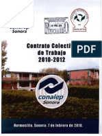 Contrato Colectivo Conalep Sonora 2010-2012